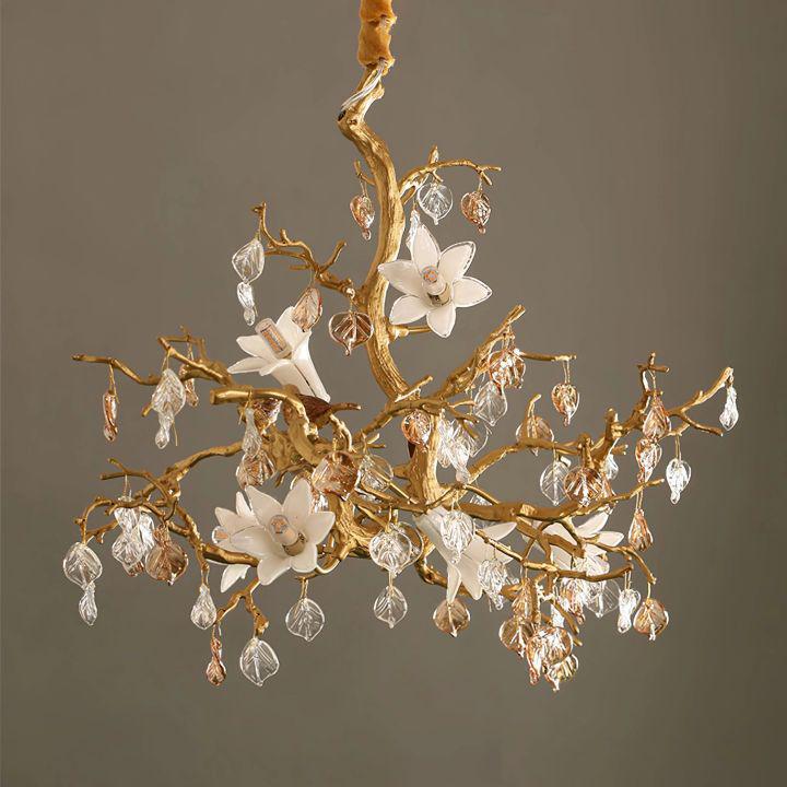Fiori Branch Chandelier - Size: L 19.7″(50cm) x H 19.7″(50cm)Blushlighting