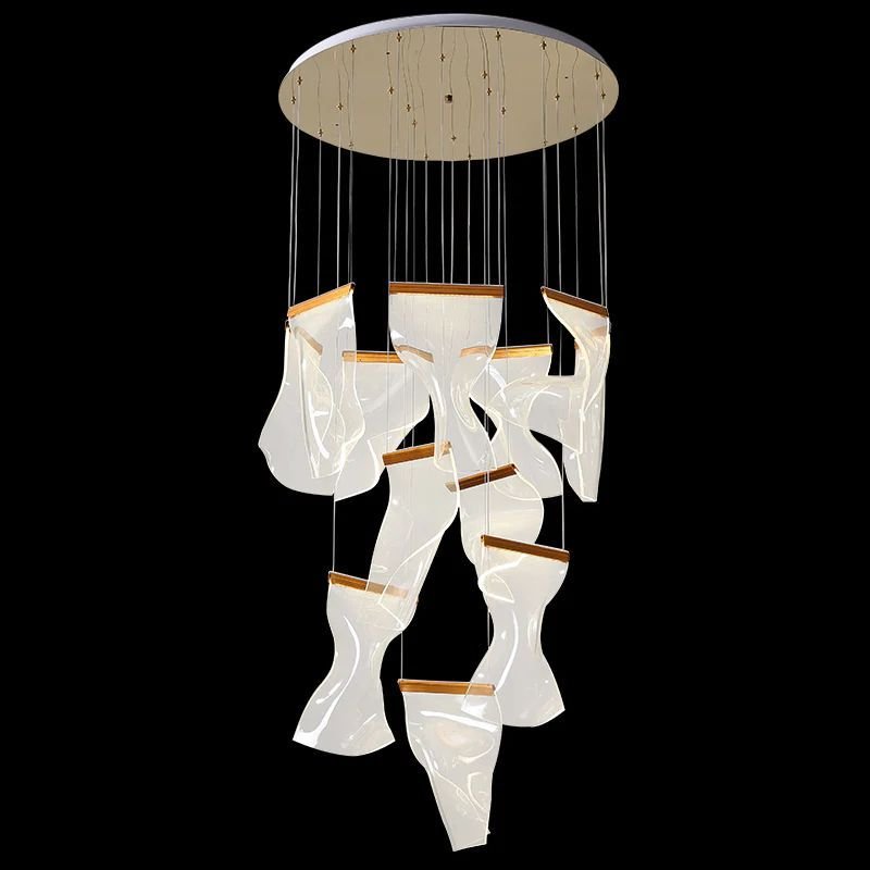 Flame Branch Chandelier - 12 lightsBlushlighting