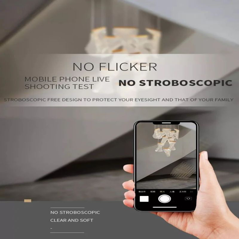 Flame Branch Chandelier - 6 lightsBlushlighting