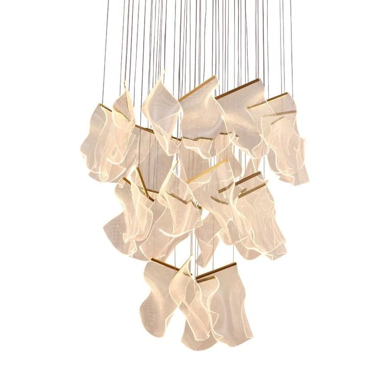 Flame Branch Chandelier - 6 lightsBlushlighting