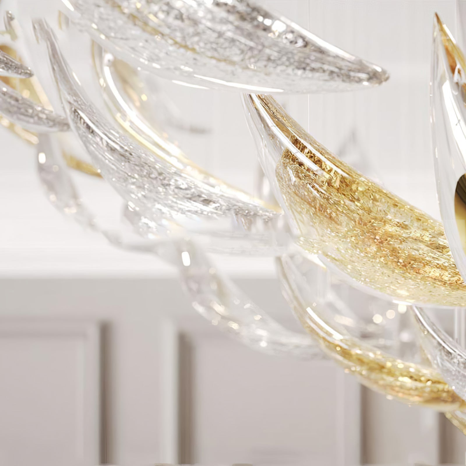 Floating Leaves Chandelier-Chandelier-Blushlighting-Blushlighting