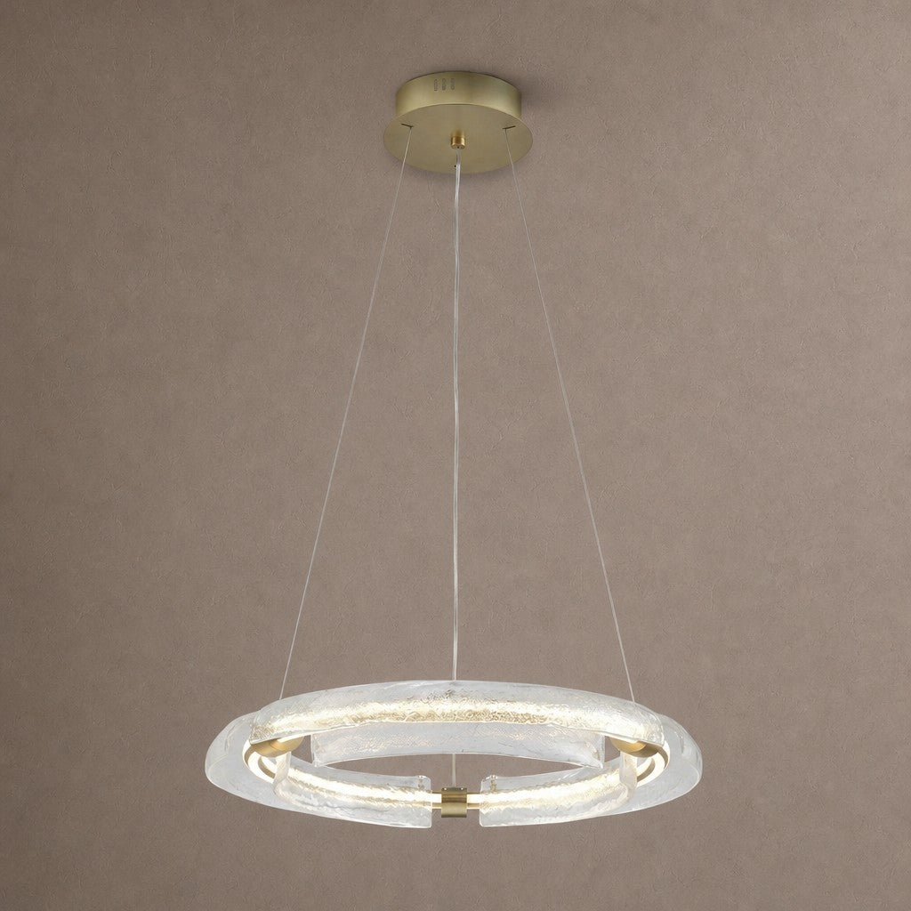 Flora Modern Glass Chandelier - Ø23.6" × H3.1" (Ø60 × H8 cm)Blushlighting