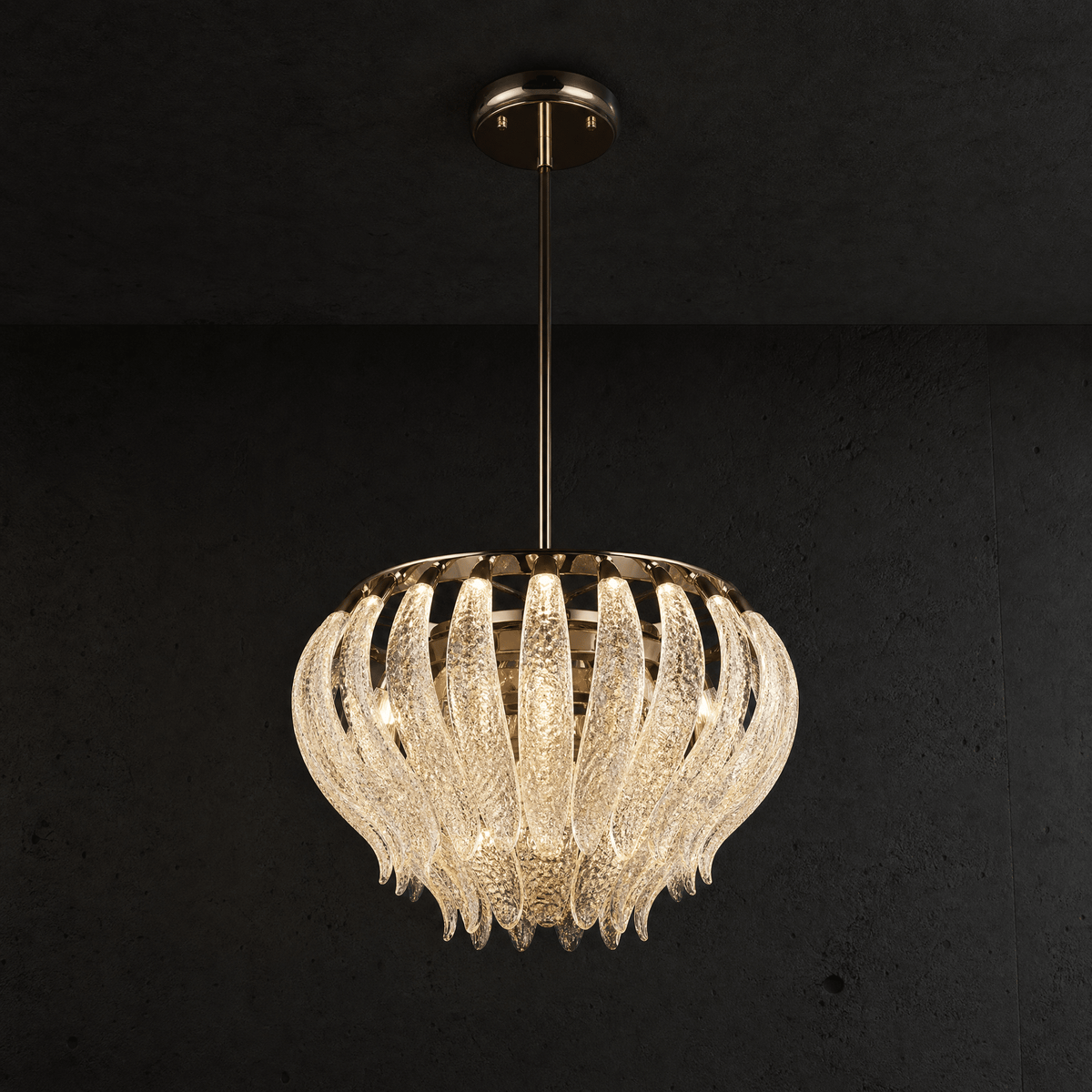 Floral Glory Modern Sculptural Pendant Light - Blushlighting