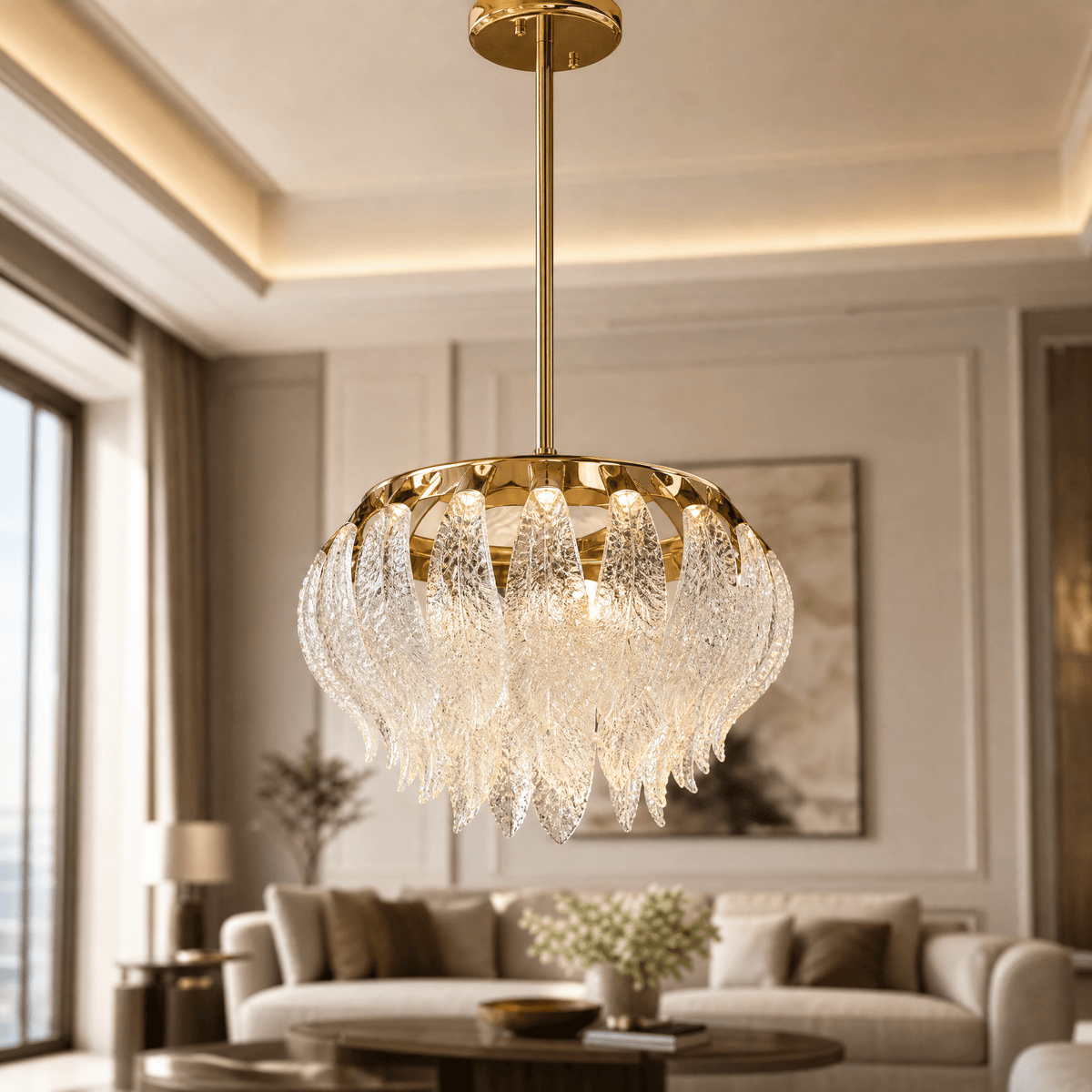 Floral Glory Modern Sculptural Pendant Light - Blushlighting