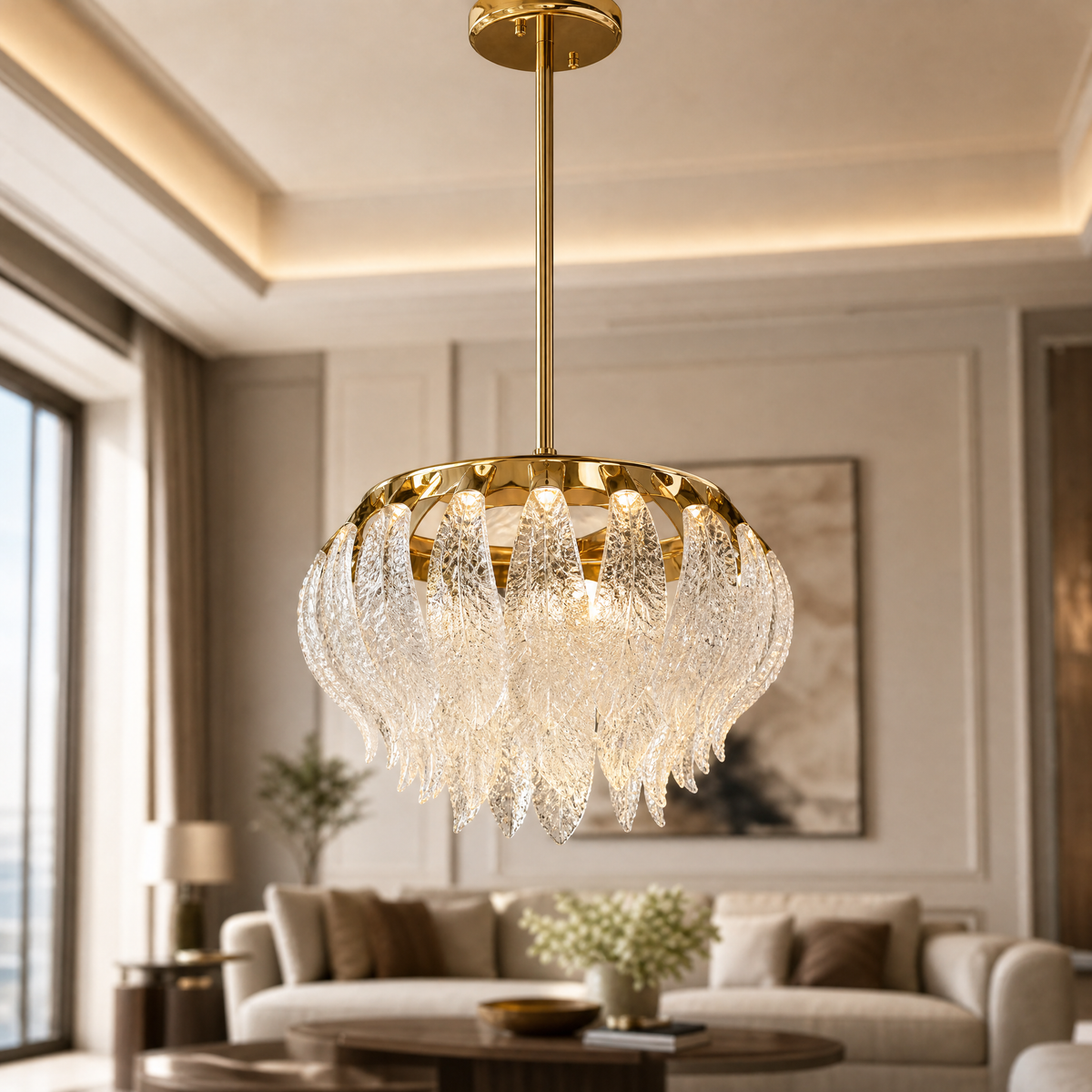 Floral Glory Modern Sculptural Pendant Light