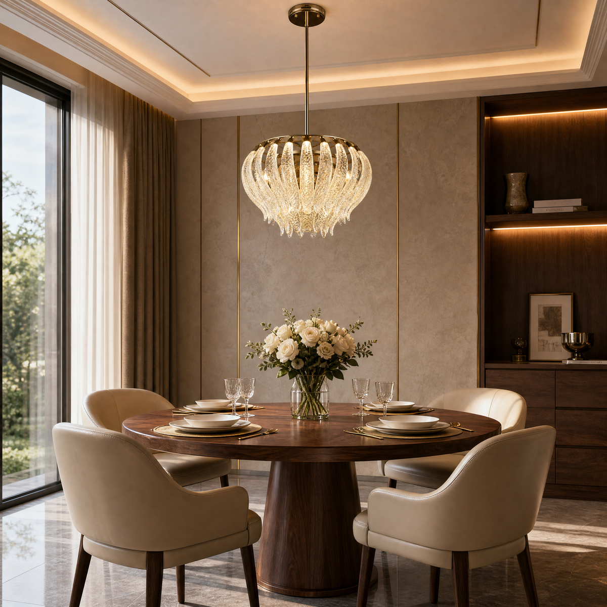 Floral Glory Modern Sculptural Pendant Light
