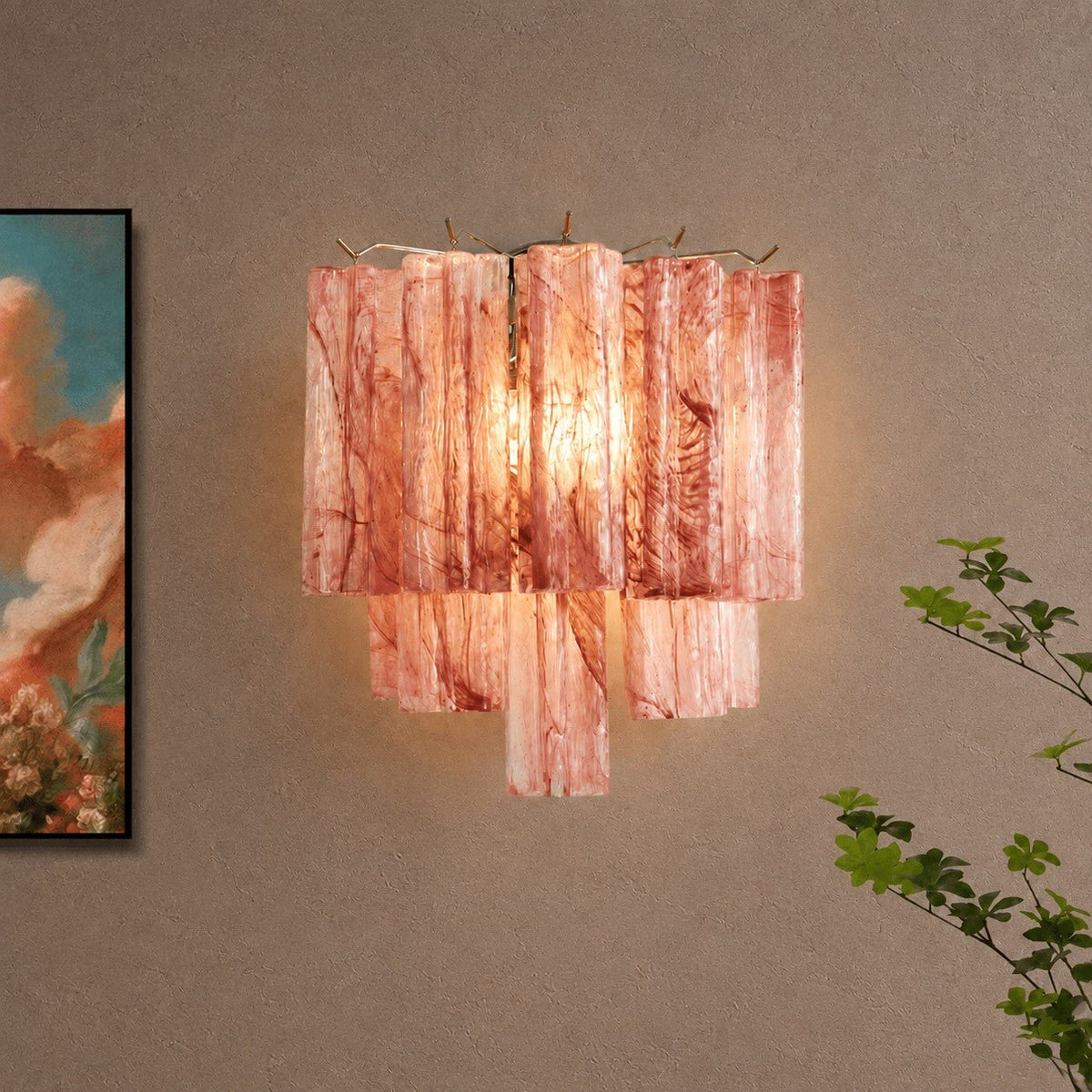 Floravia Tiered Wall Sconce - Light PinkBlushlighting