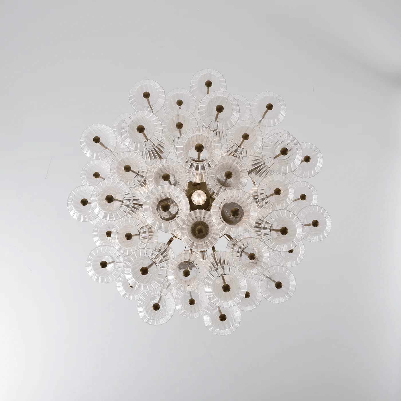 Florenzia Glass Chandelier - ∅ 25.6″ x H 32.6″Clear & GoldBlushlighting