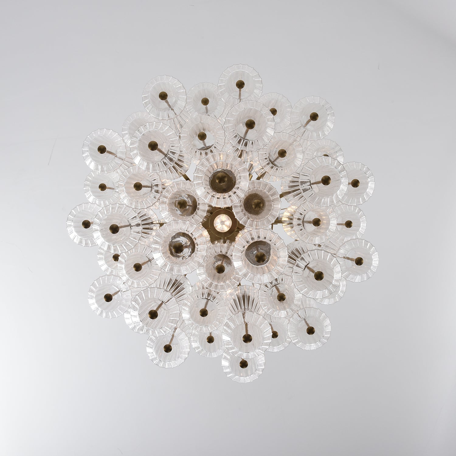Florenzia Glass Chandelier - ∅ 25.6″ x H 32.6″Clear & GoldBlushlighting