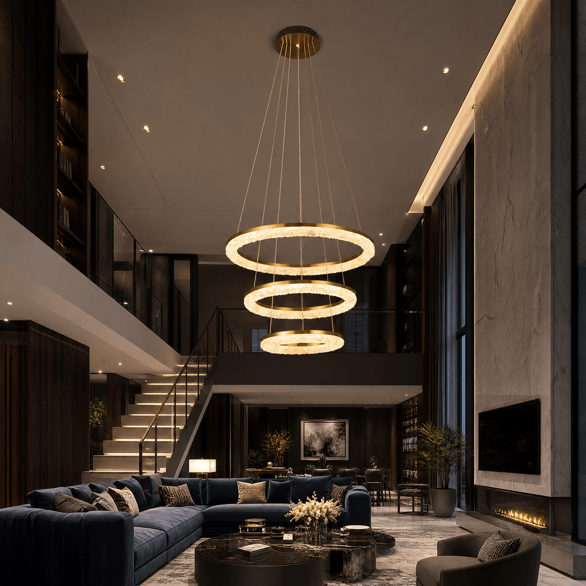 Flourish Modern Sculptural Pendant Light - Blushlighting
