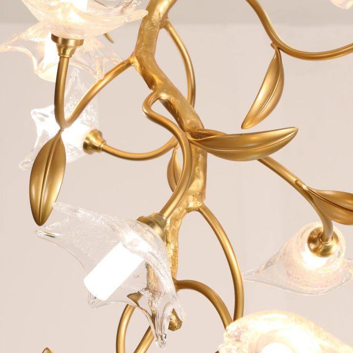 Flower Craftsman Chandelier - L 15.7″(40cm) x H 59″(150cm)Blushlighting