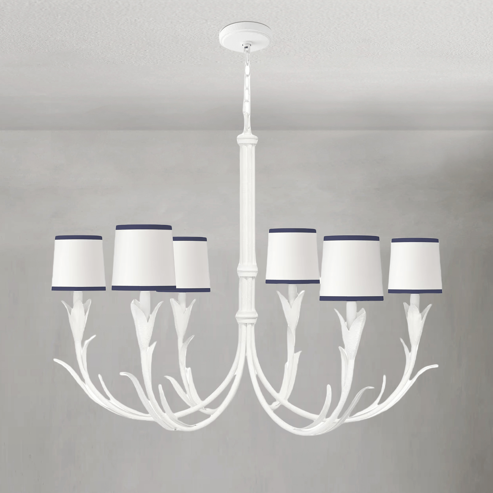 Fontara Dark Blue Reed Chandelier - Blushlighting