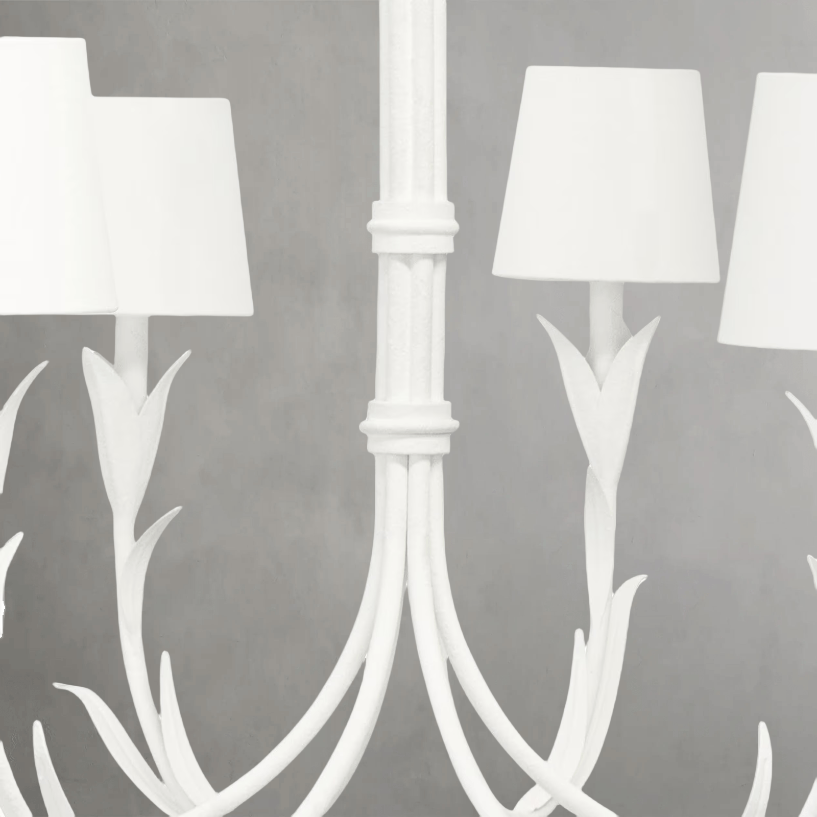 Fontara White Reed Chandelier - Blushlighting