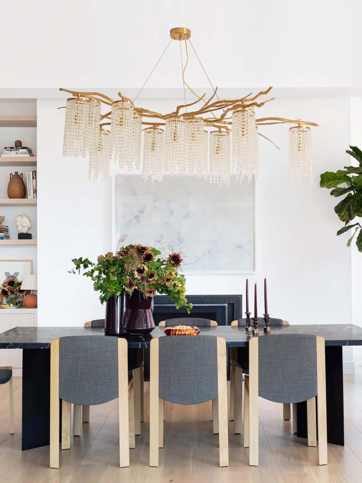 Forest Dawn Brass Branch Chandelier - L 63″ x W 31.5″ x H 17.7″Dark CopperBlushlighting