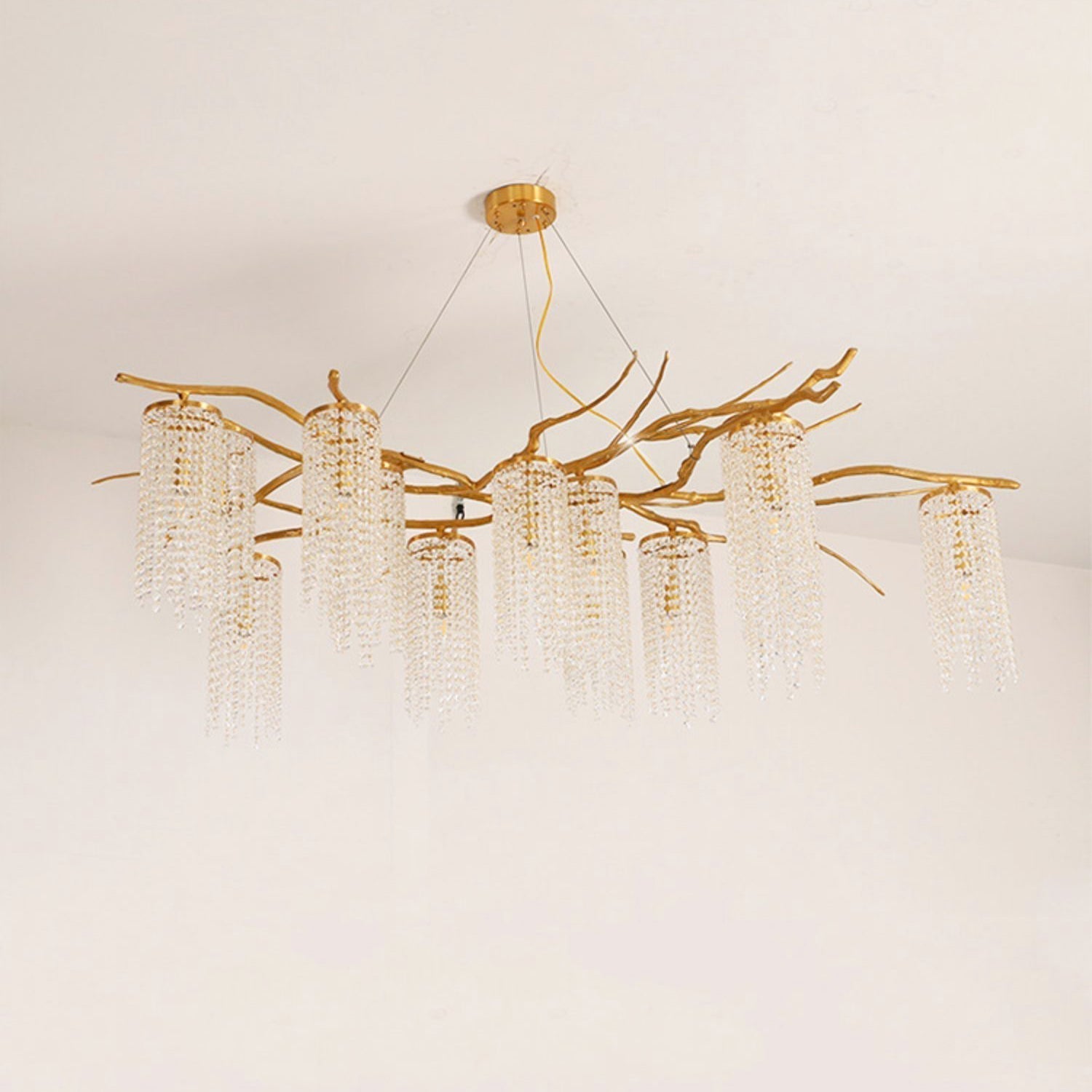 Forest Dawn Brass Branch Chandelier - L 63″ x W 31.5″ x H 17.7″Dark CopperBlushlighting