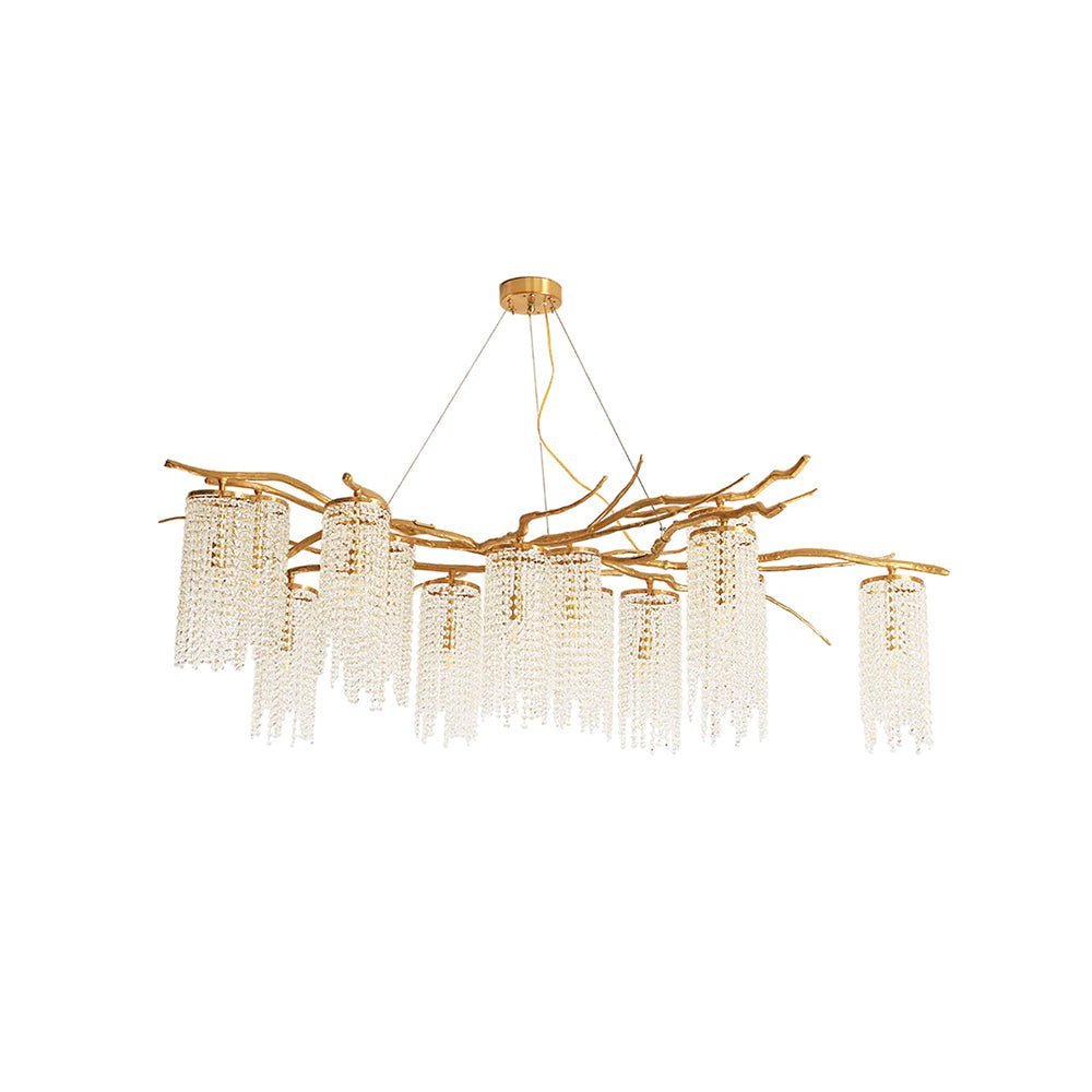 Forest Dawn Brass Branch Chandelier - L 63″ x W 31.5″ x H 17.7″Dark CopperBlushlighting