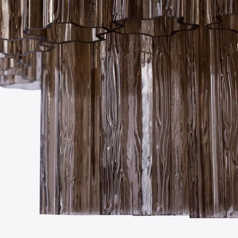 Freccia Treviso Murano Chandelier - Smoked QuartzBlushlighting