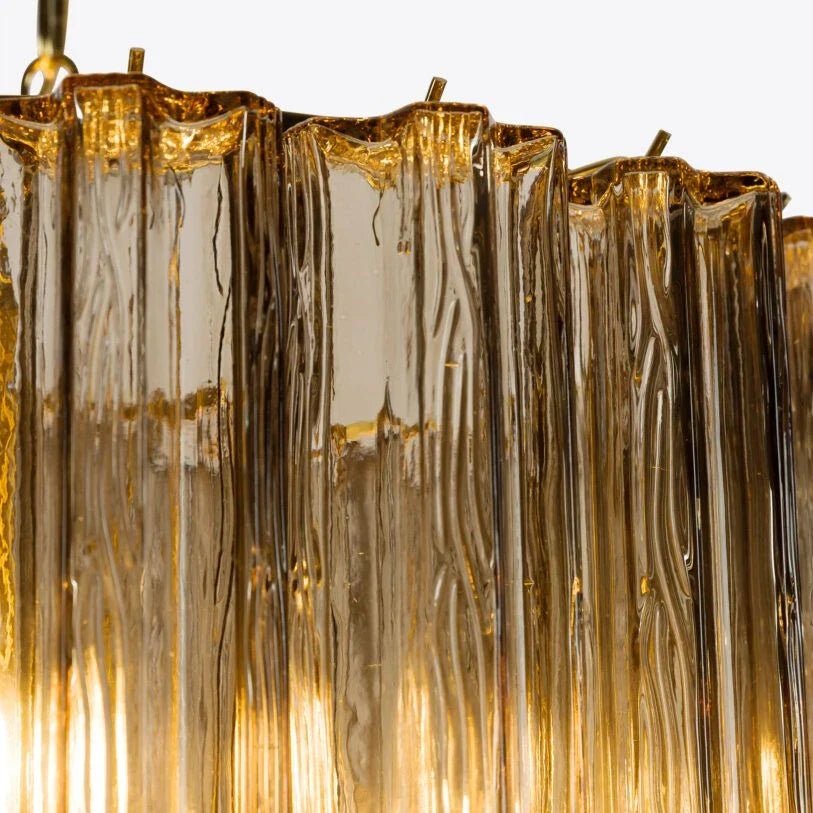 Freccia Treviso Murano Chandelier - Smoked QuartzBlushlighting