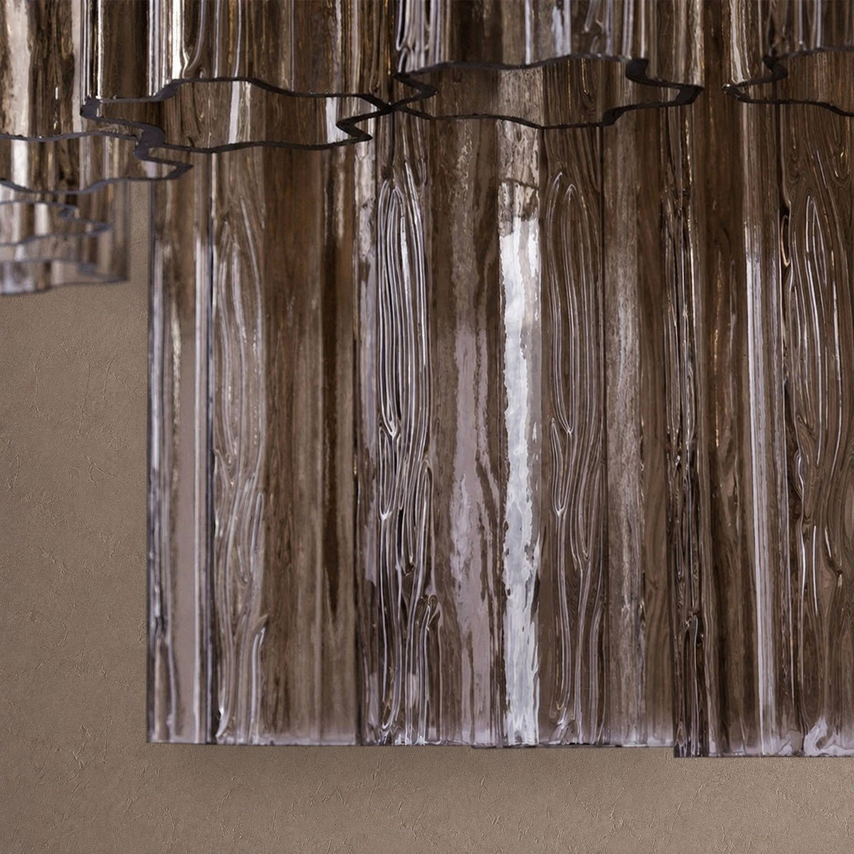 Freccia Treviso Tiered Chandelier - Smoked QuartzBlushlighting