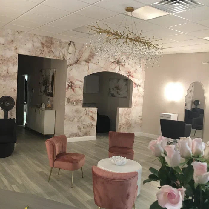 French Branch Crystal Chandelier with Elegant Crystal Leaves-Chandeliers-Blushlighting