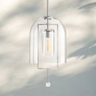 Fulcram Glass Pendant Light 13'' 15''-13''-Polished Nickel-