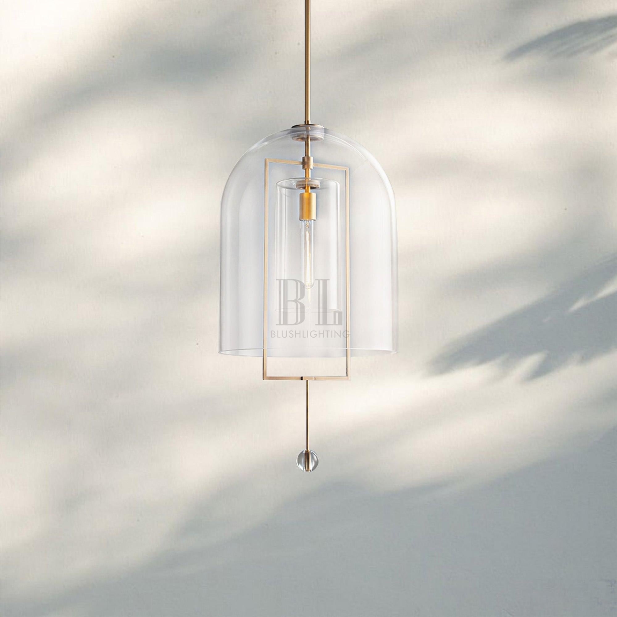 Fulcram Glass Pendant Light 13'' 15''-