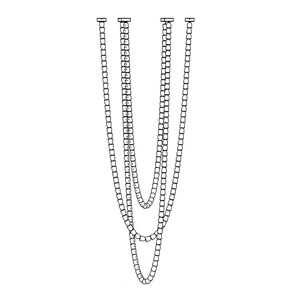Gabriel Cascade K9 Crystal Chandelier - 161 heads ∅ 47.2″ x H 118″ / Dia 120cm x H 300cmClear & ChromeWarm LightBlushlighting