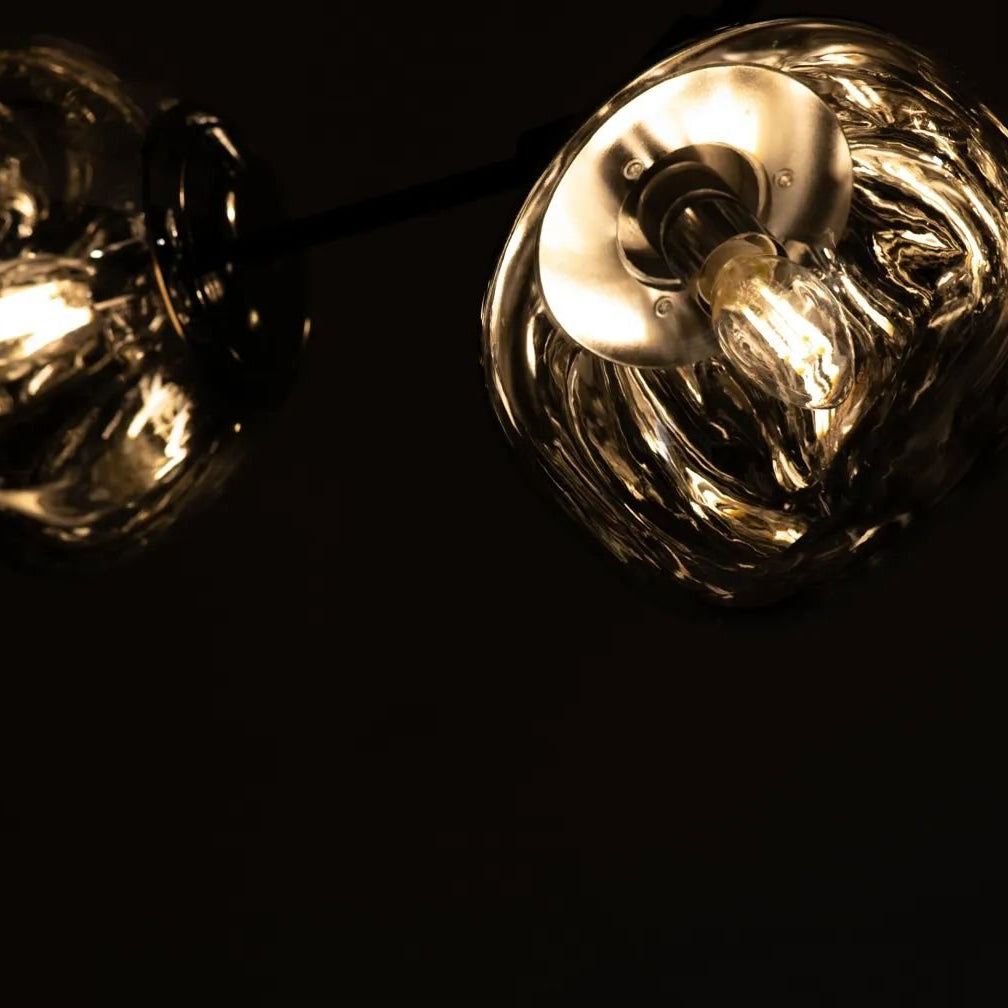 Galaxy Ball Glass Crystal Pendant Chandelier - SmokeABlushlighting