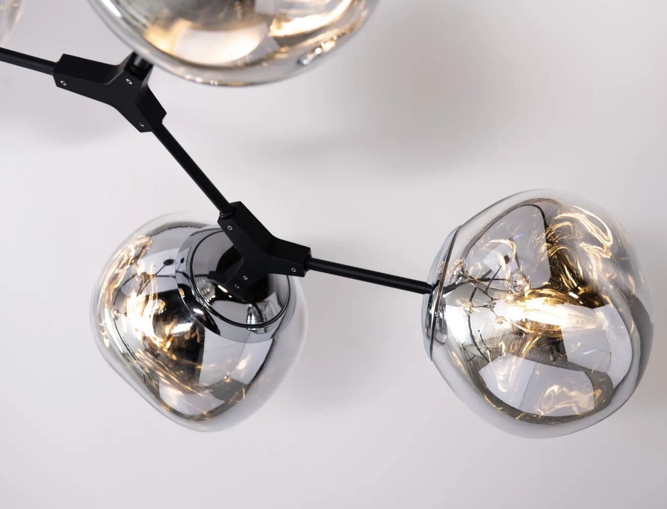 Galaxy Ball Glass Crystal Pendant Chandelier - SmokeABlushlighting