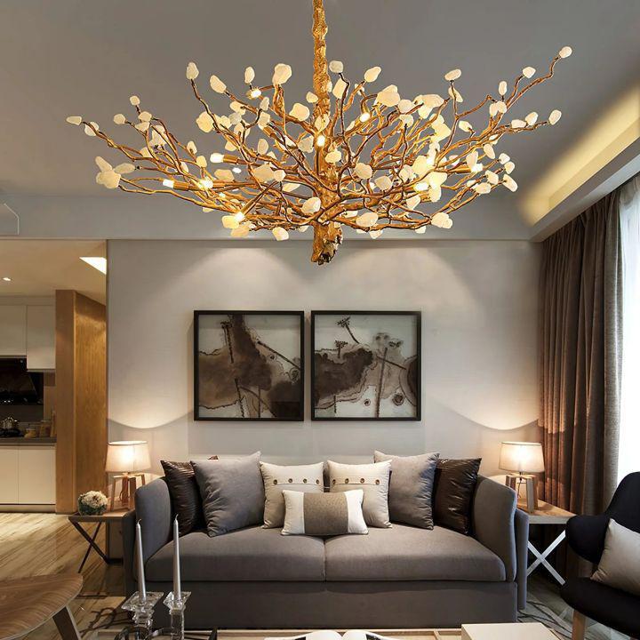 Gemstone Branch Chandelier - 16heads size: L 51.2″(130cm) x H 21.7″(55cm)Blushlighting