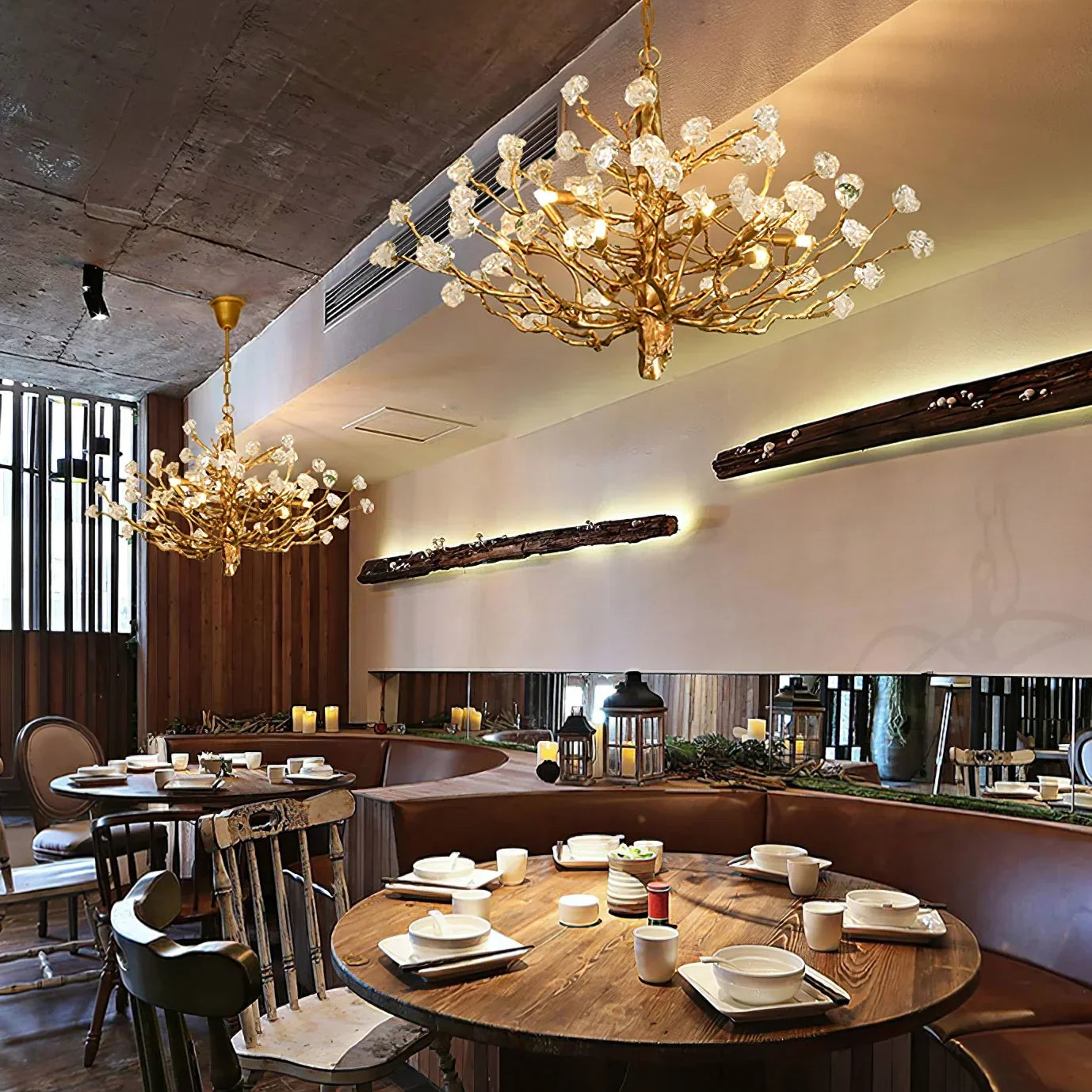 Gemstone Branch Chandelier with Artistic Design for Bedroom or Living Room-Chandeliers-Blushlighting