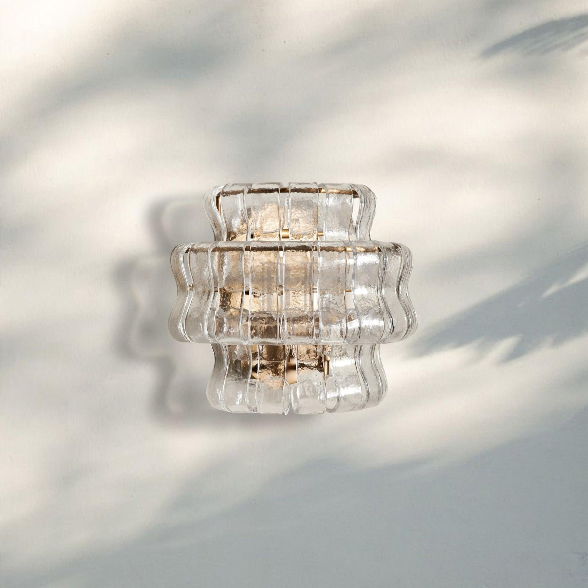 Ghiacio Glass Wall Sconce-