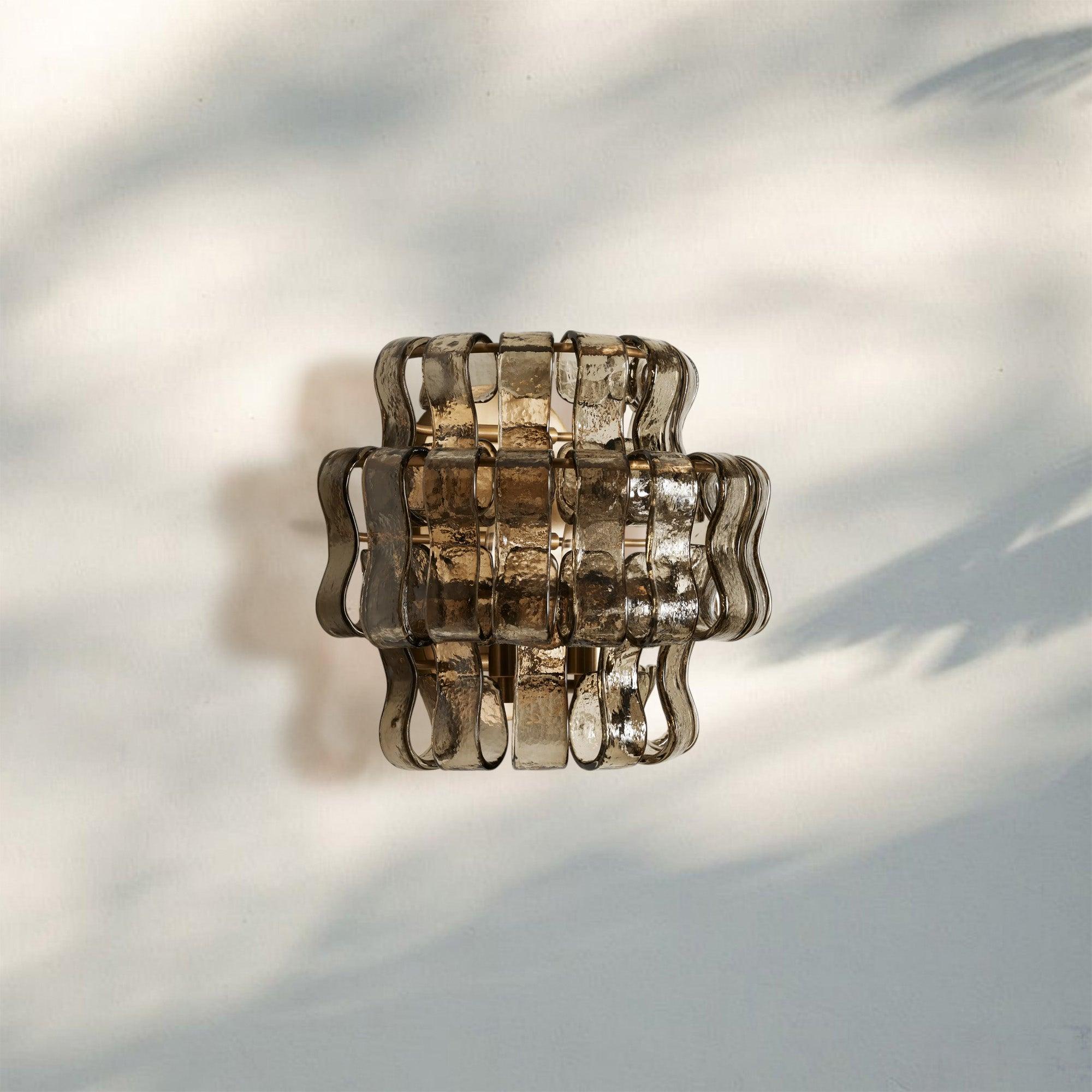 Ghiacio Glass Wall Sconce-
