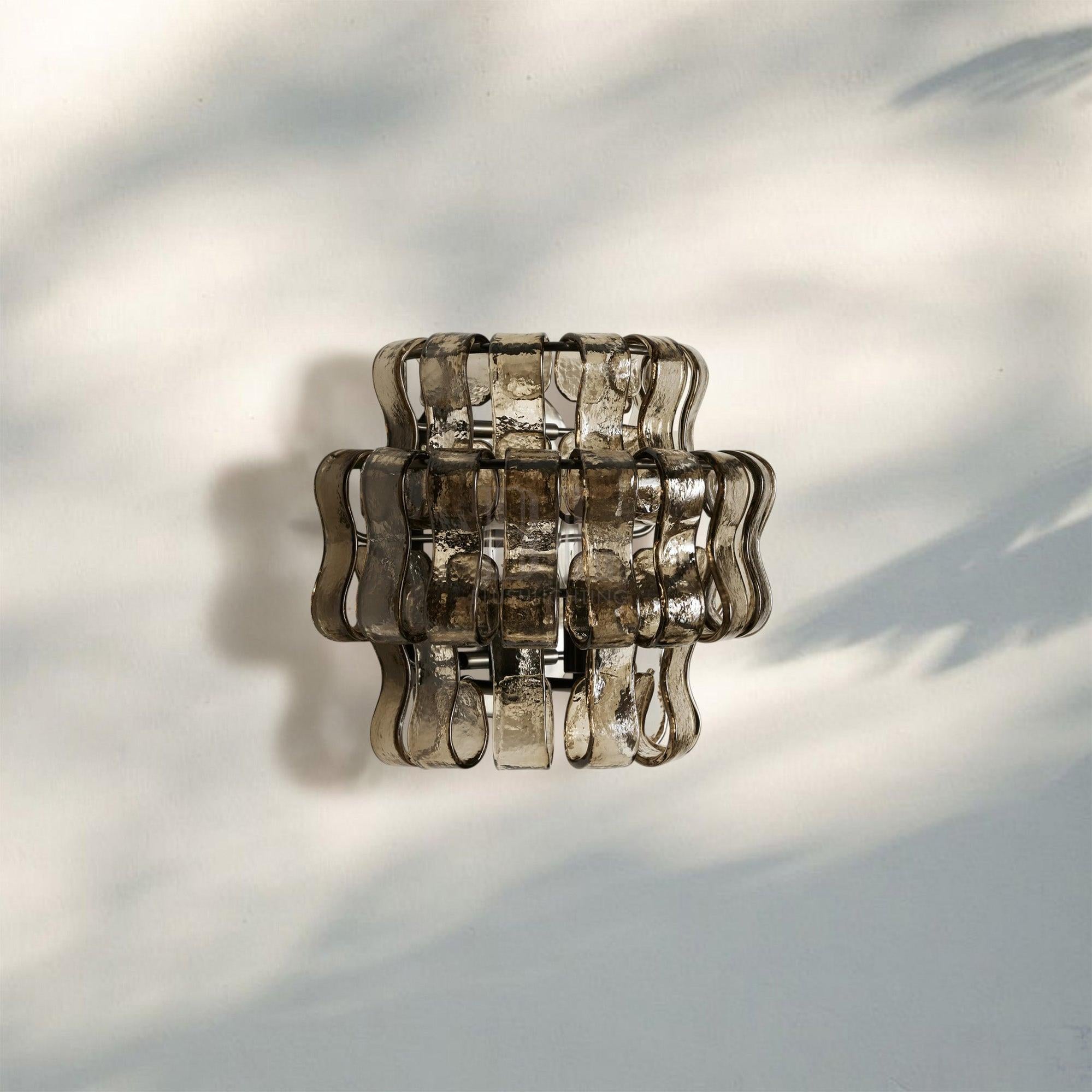 Ghiacio Glass Wall Sconce-