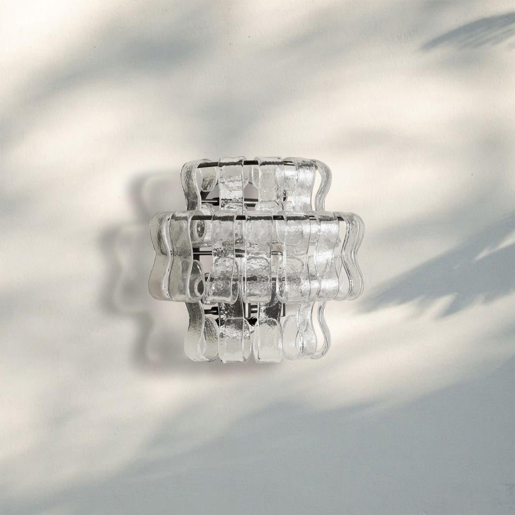 Ghiacio Glass Wall Sconce-
