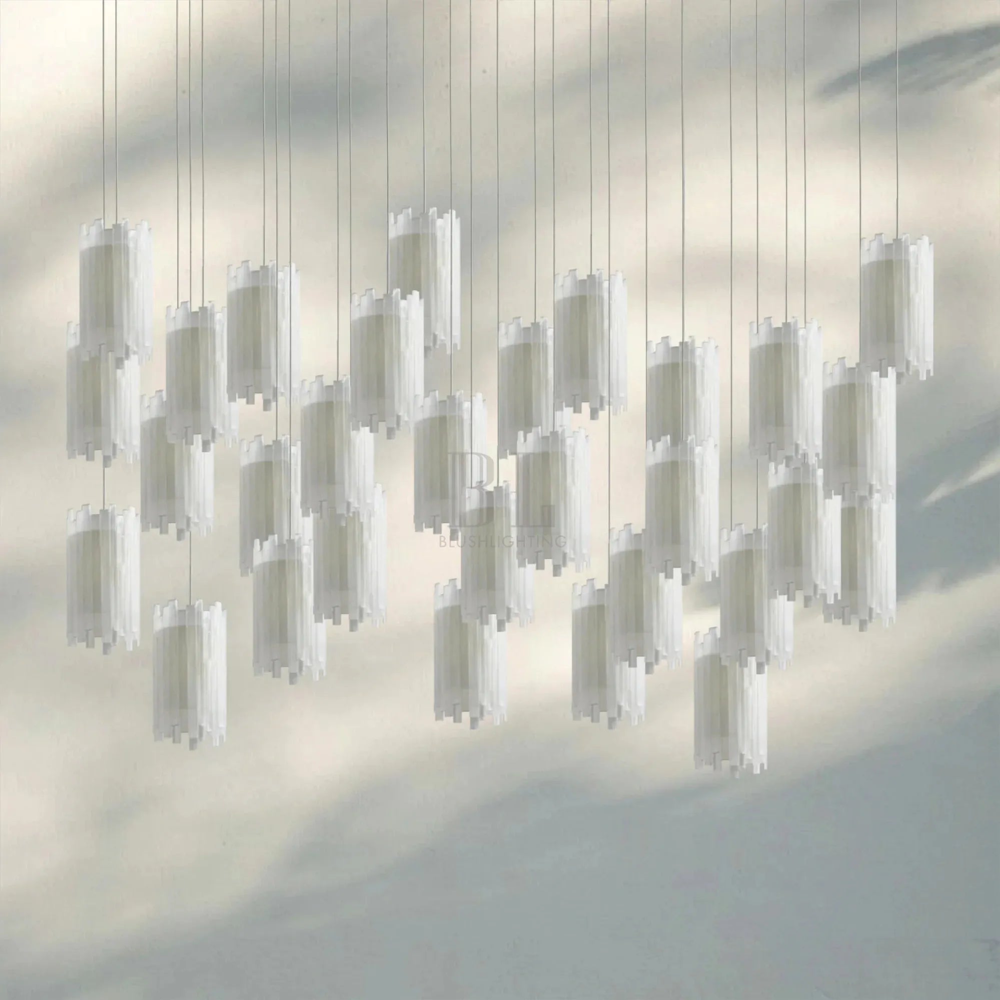 Giana Rectangular Chandelier 15/30-Light-