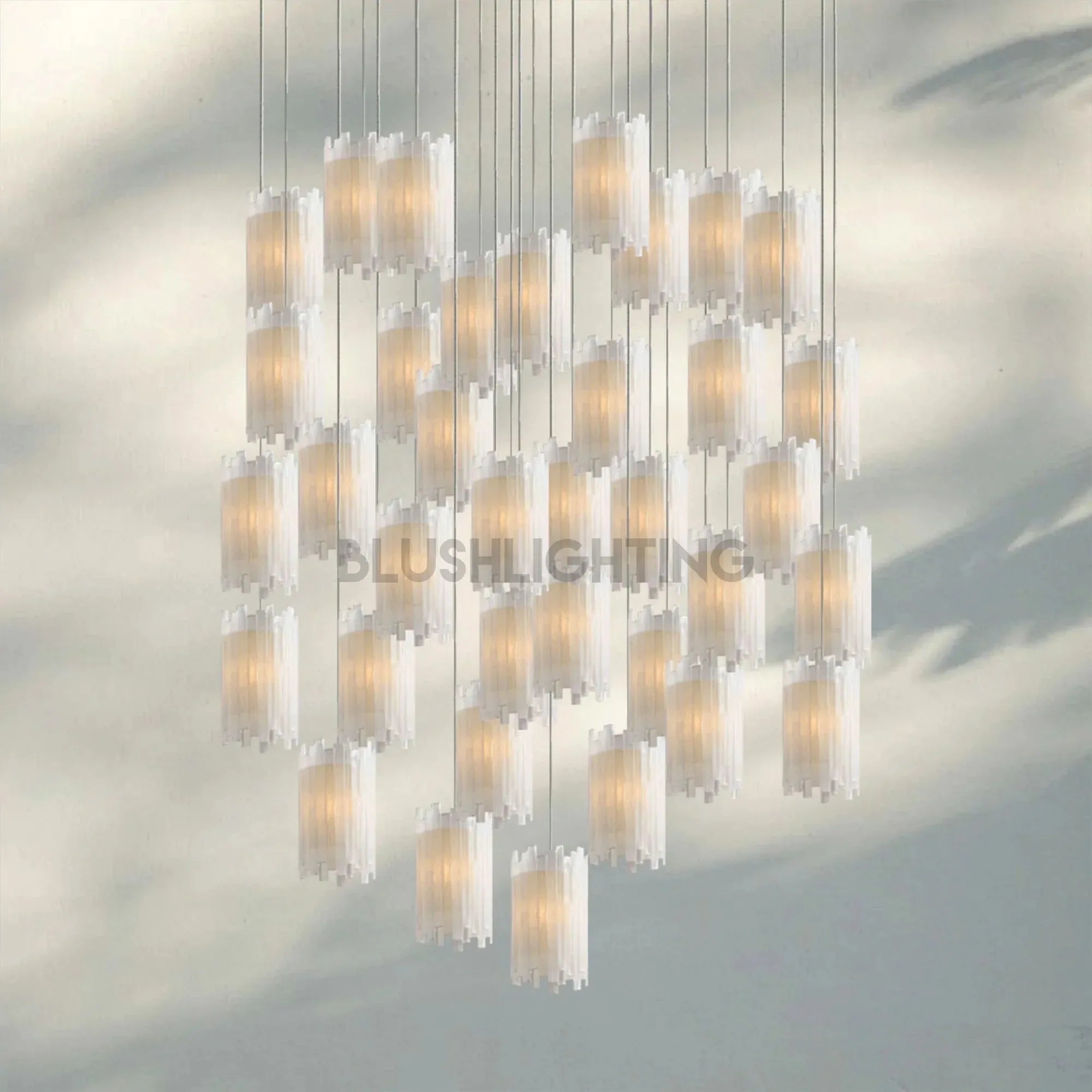 Giana Round Chandelier 15/36 Light - 36 - LightBlushlighting