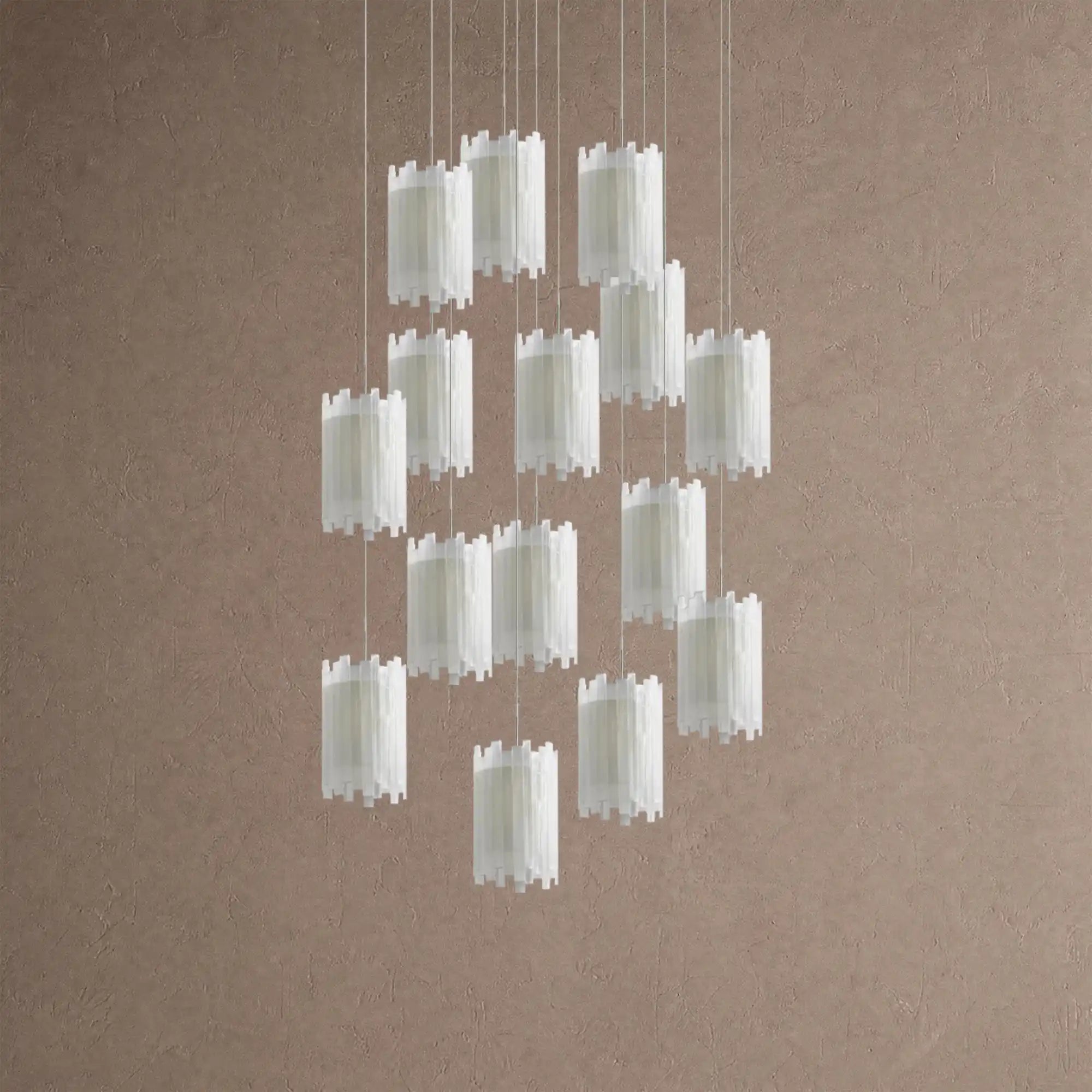 Giana Round Chandelier 15/36 Light - 36-LightBlushlighting