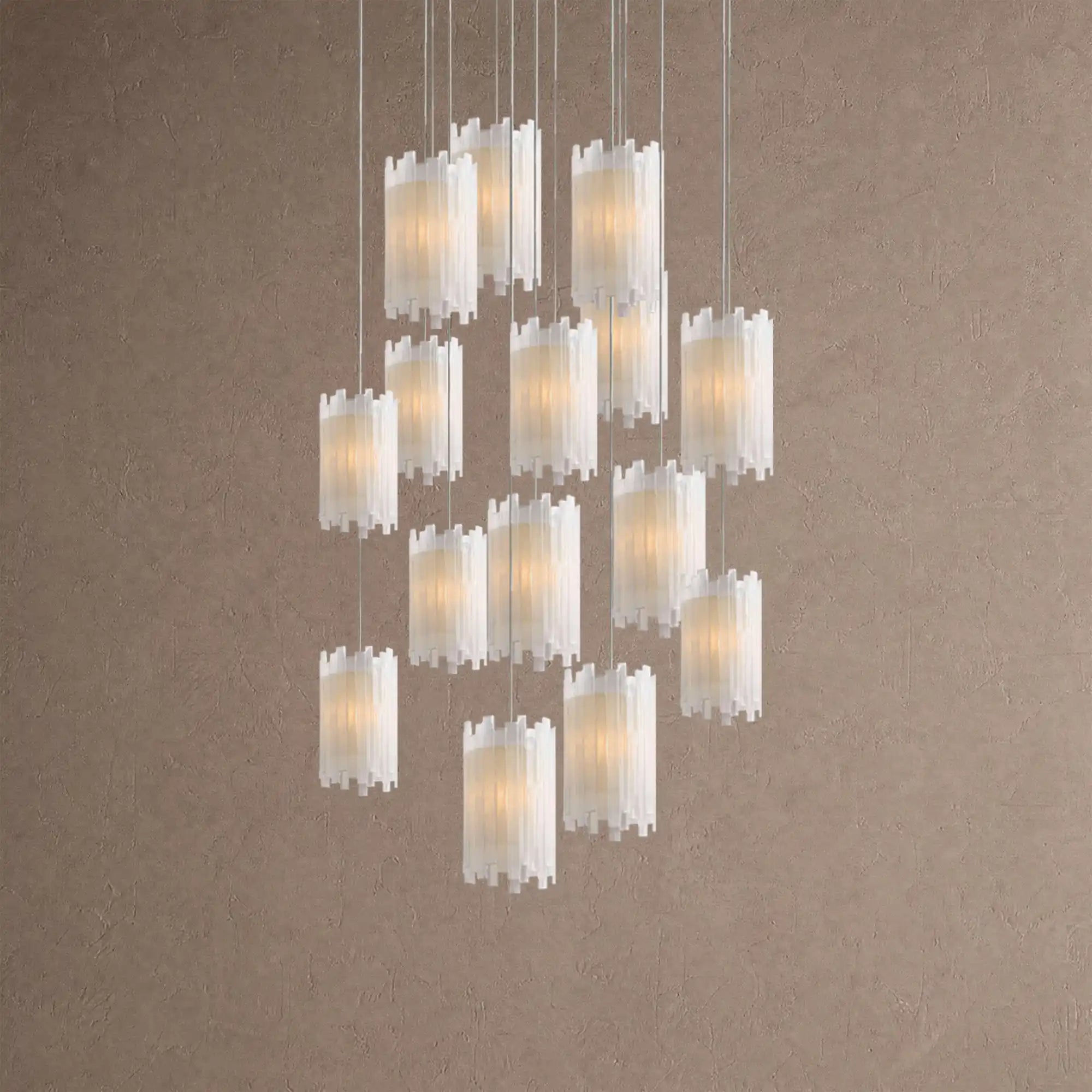 Giana Round Chandelier 15/36 Light - 15-LightBlushlighting