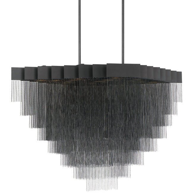 Gildora Linear Chandelier - Black47.3”Blushlighting