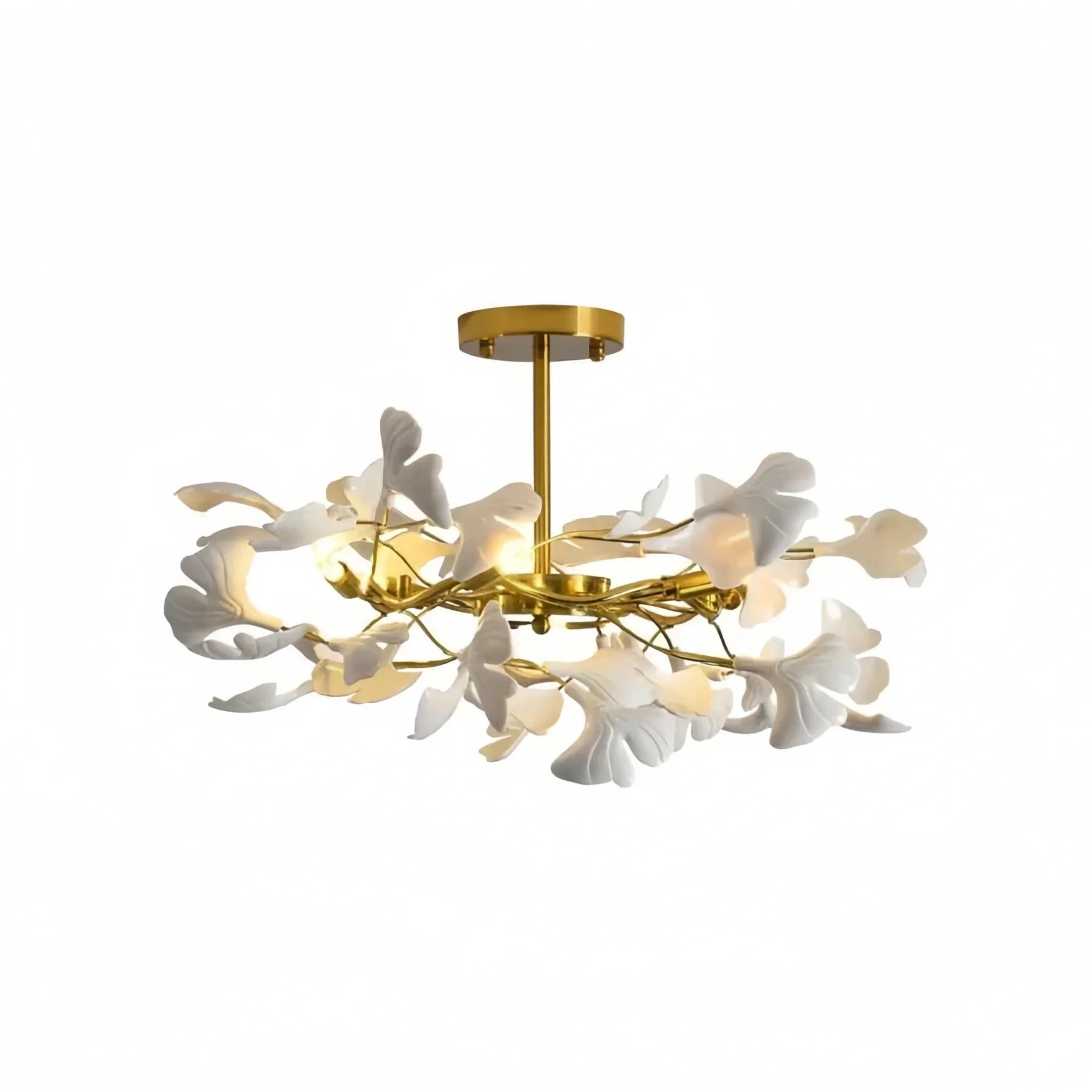 Gingko Luxury Chandelier Style B - Dia 23.6″(60cm) x H 11.8″(30cm) ( G9*6 )Blushlighting