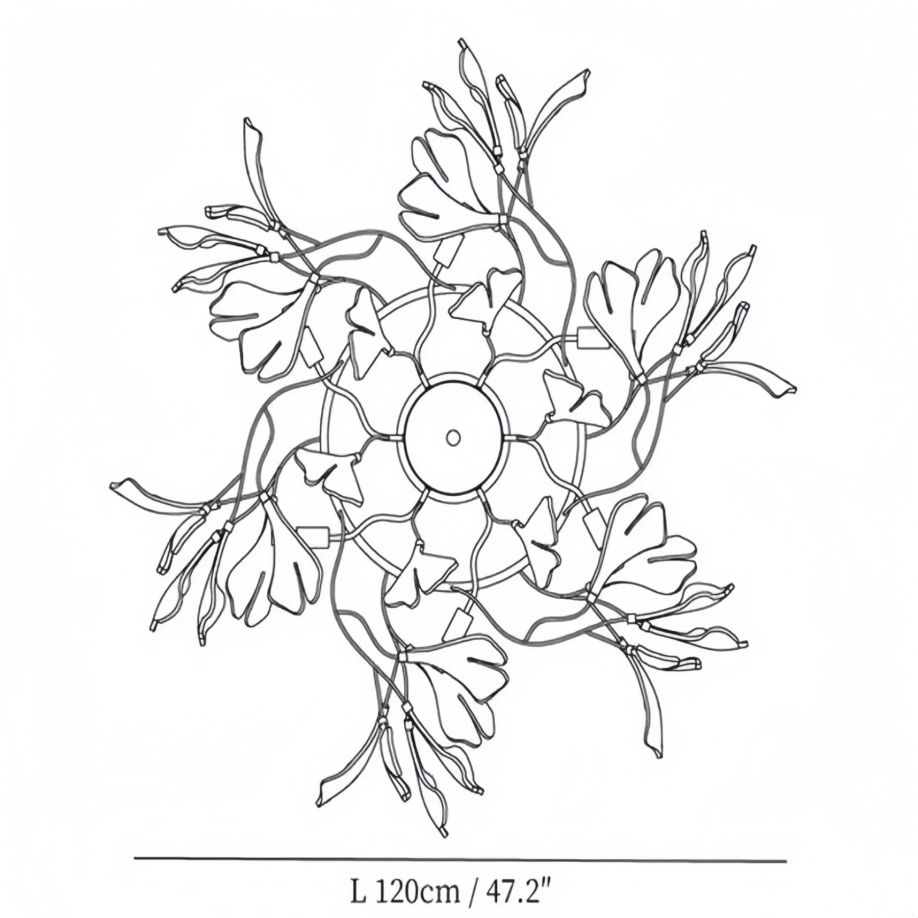 Gingko Luxury Chandelier Style B-