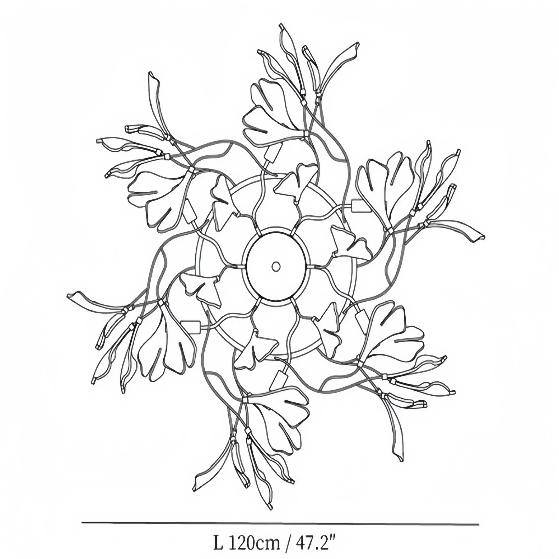 Gingko Luxury Chandelier Style B-