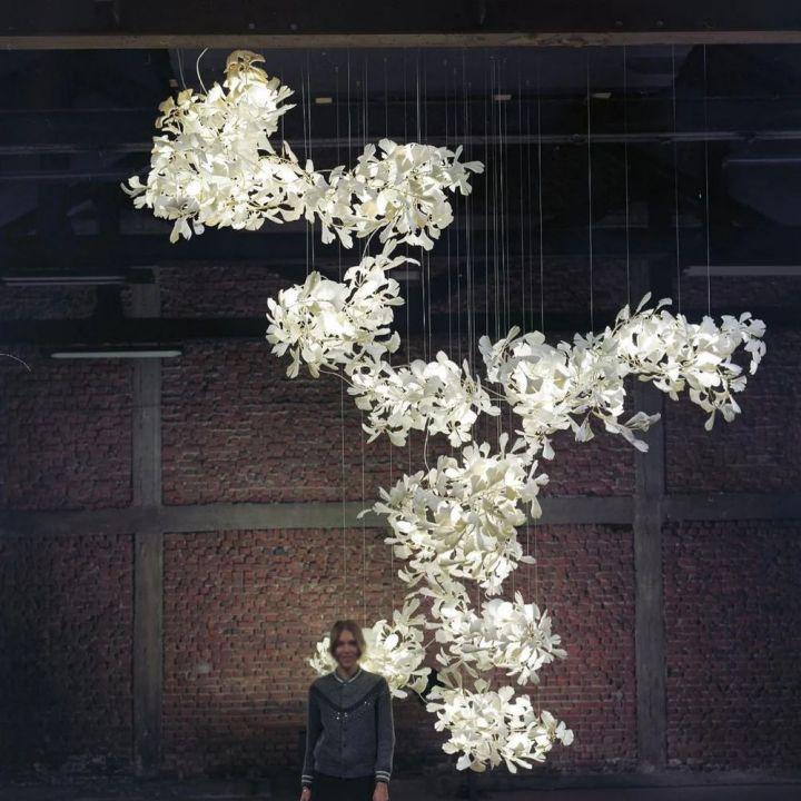 Ginkgo Combination Chandelier - L 137.8''(350cm) x H 118.1''(300cm)Blushlighting