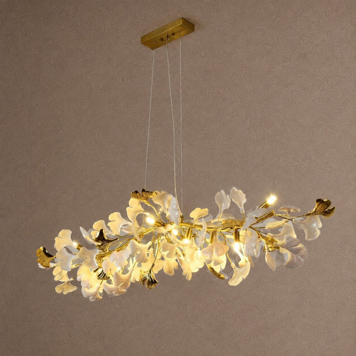 Ginkgo Luxury Chandelier Style C - L 59″(150cm) x W 17.7″(45cm) x H 17.7″(45cm) (G9*12)Blushlighting