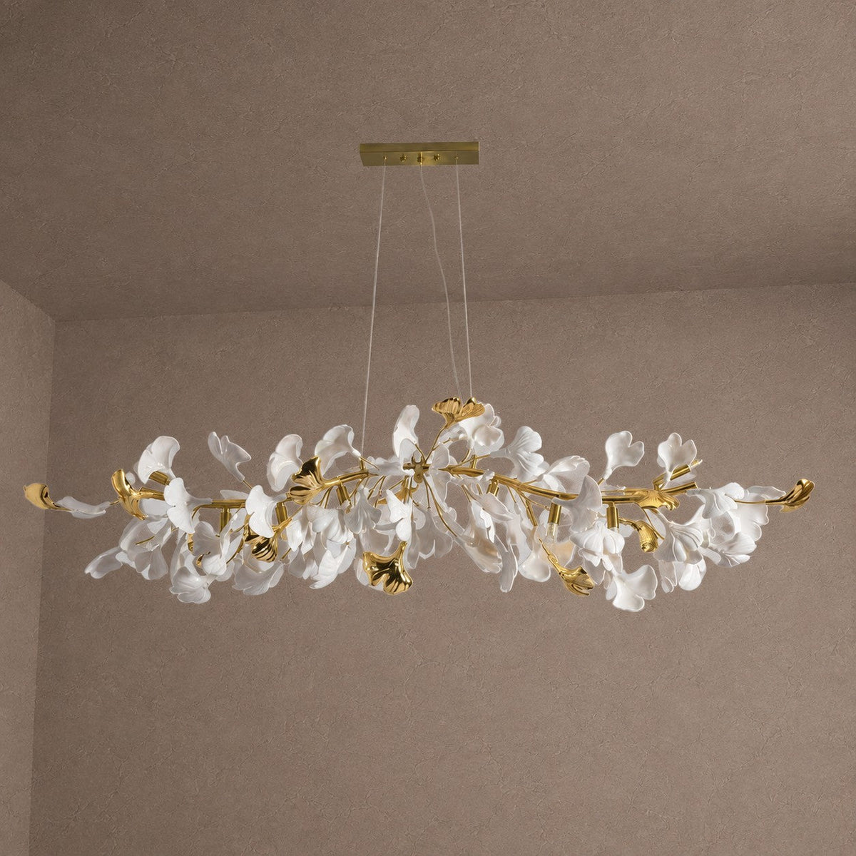 Ginkgo Luxury Chandelier Style C - L 59″(150cm) x W 17.7″(45cm) x H 17.7″(45cm) (G9*12)Blushlighting