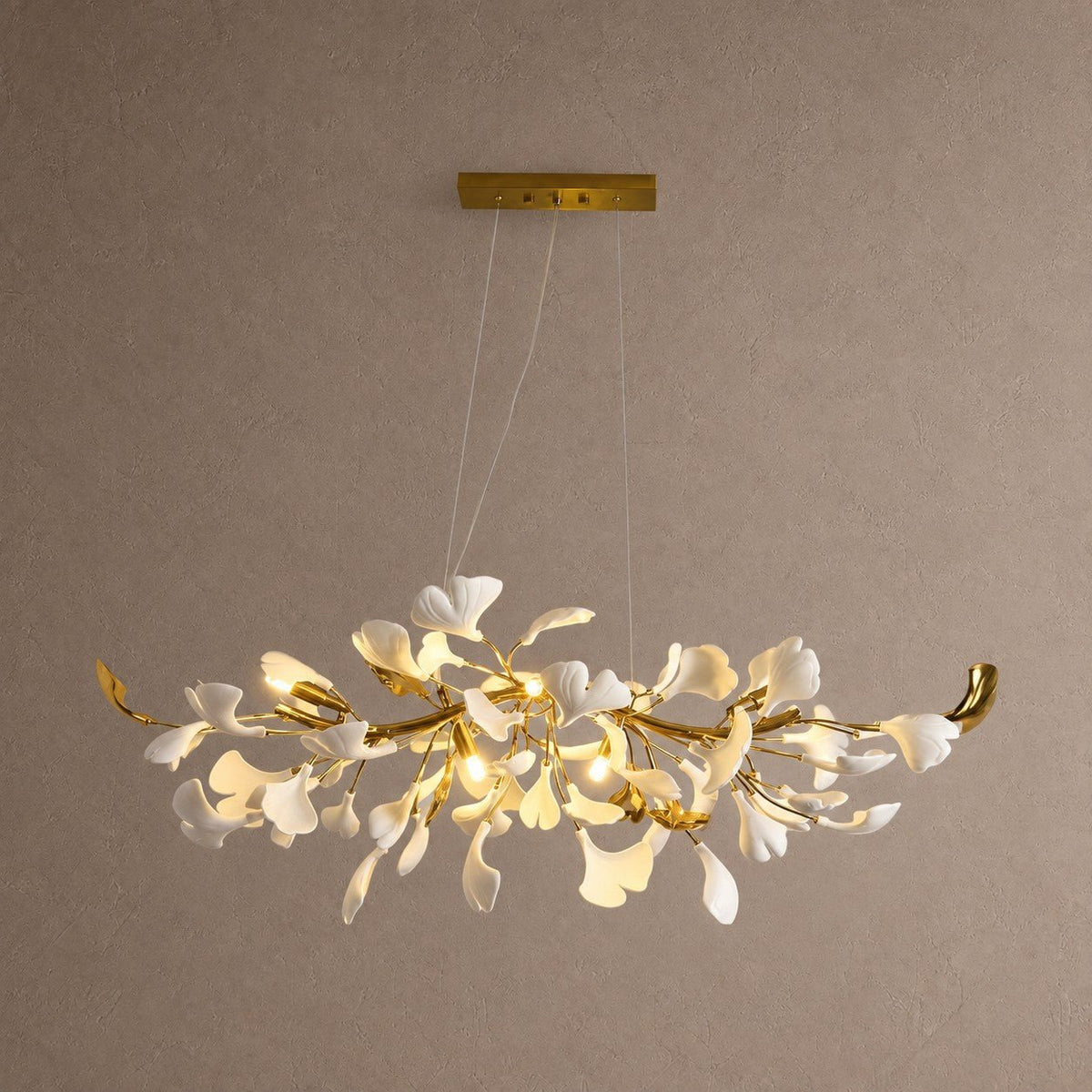 Ginkgo Luxury Chandelier Style C - L 59″(150cm) x W 17.7″(45cm) x H 17.7″(45cm) (G9*12)Blushlighting