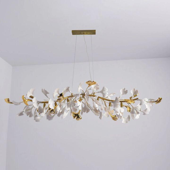 Ginkgo Luxury Chandelier Style C - L 59″(150cm) x W 17.7″(45cm) x H 17.7″(45cm) (G9*12)Blushlighting