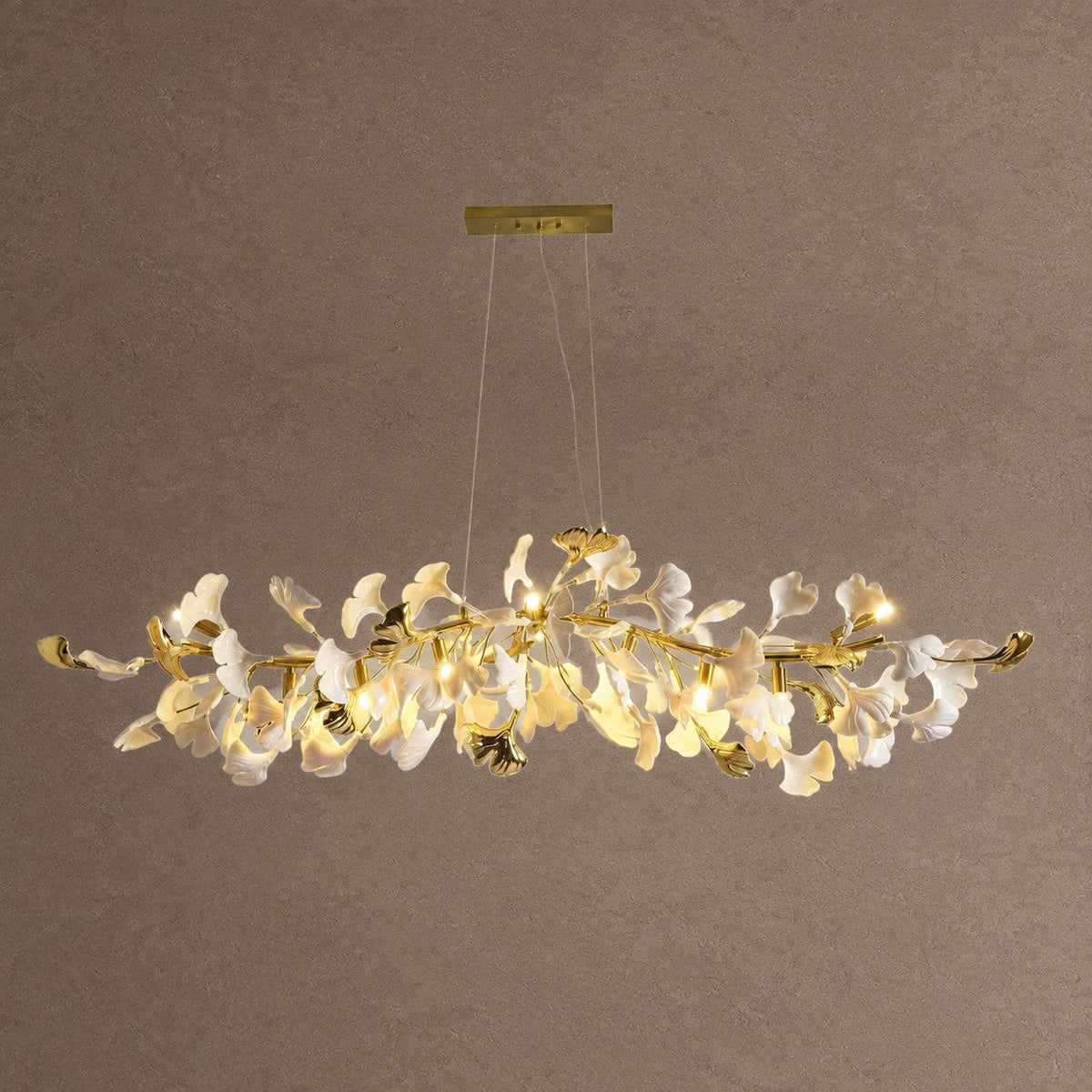 Ginkgo Luxury Chandelier Style C - L 47.2″(120cm) x W 17.7″(45cm) x H 15.7″(40cm) (G9*10)Blushlighting