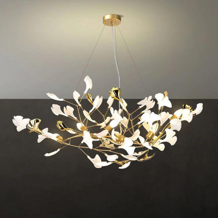 Ginkgo Luxury Chandelier Style D - 8 Lights: L 39.4''(100cm) x H 17.7''(45cm)Blushlighting